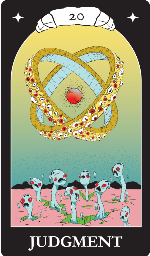 20 JUDGMENT - Ego's Menagerie - Wall Print